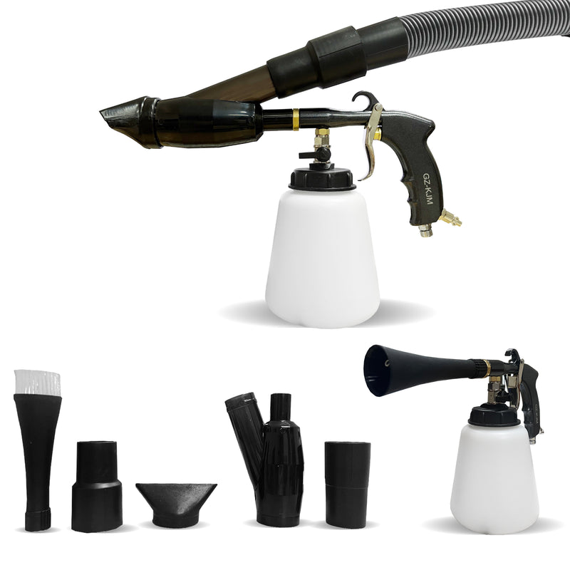 2-in-1 Air Blow Gun & Vacuum Gun with Adjustable Air Flow Nozzle, Cleaning Gun, Works with Air Compressor